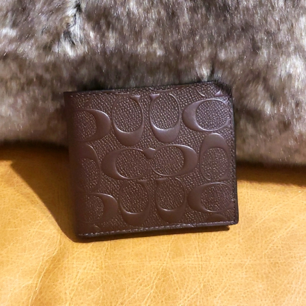 Coach signature coin wallet